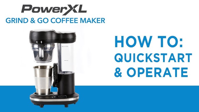 PowerXL Grind and Go Plus Coffee Maker, Automatic Single-Serve