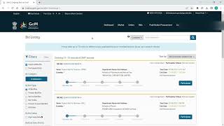 How To Searech Tender On Gem Portal