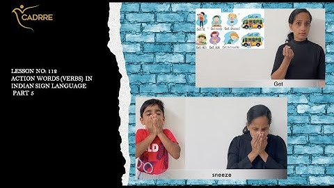 Action Words in Sign Language| Verbs in ISL| Quick Recap 50 Verbs in Sign Language