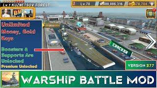 Warship Battle Mod Latest | Unlocked Support Helicopter & Booster | Warship Battle Mod Version 3.7.9 screenshot 1