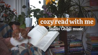 read with me ☘ 30 min real-time & relaxing Studio Ghibli music ☁