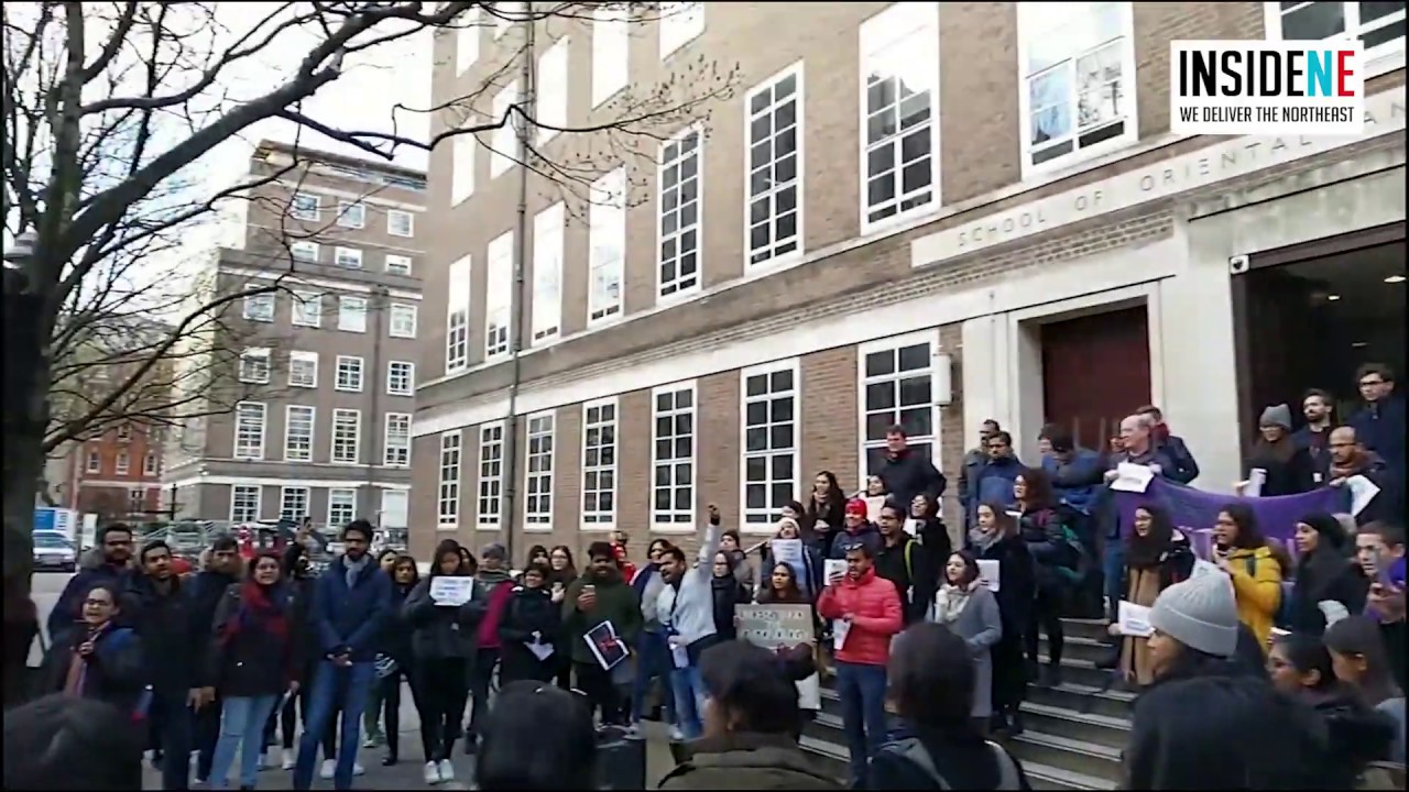 SOAS London Chants Azadi Slogans Stands in Solidarity with JNU