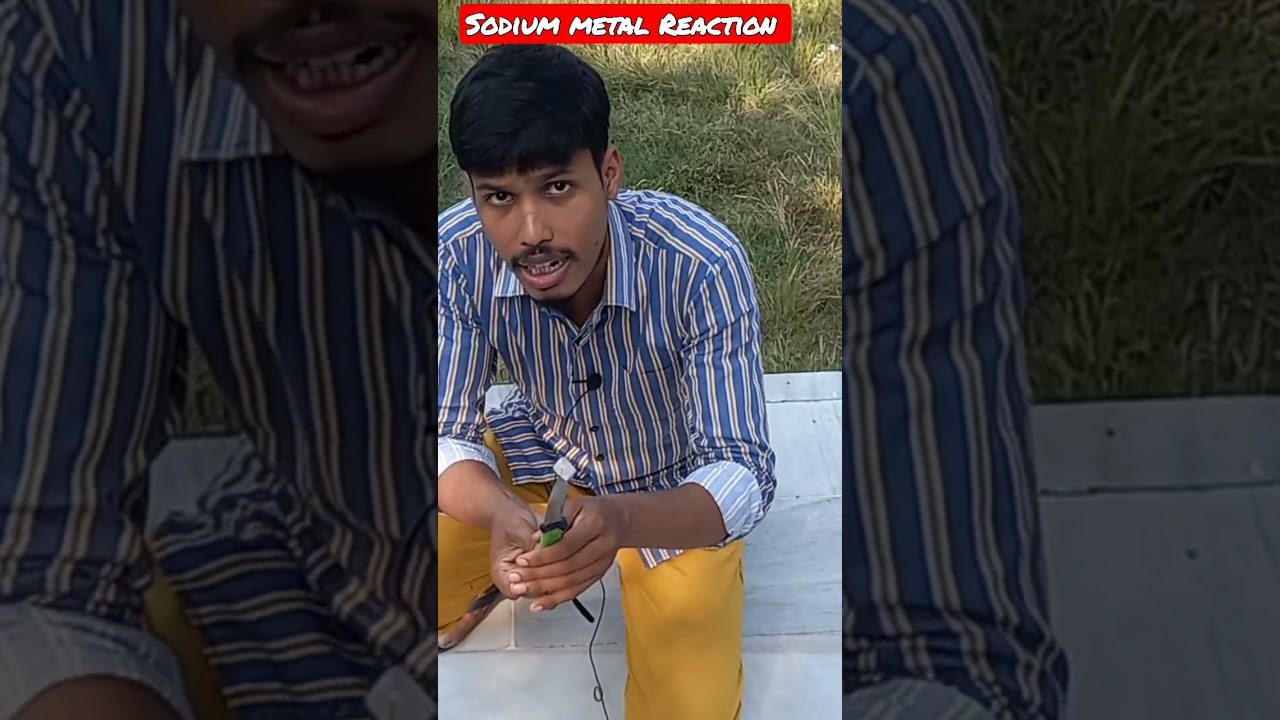 Sodium metal react with water. 