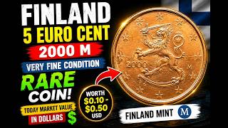 Finland 5 Euro Cent market Value Today Rare Coin Price in Dollars worth today