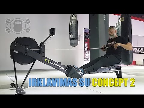 Irklavimas su Concept 2