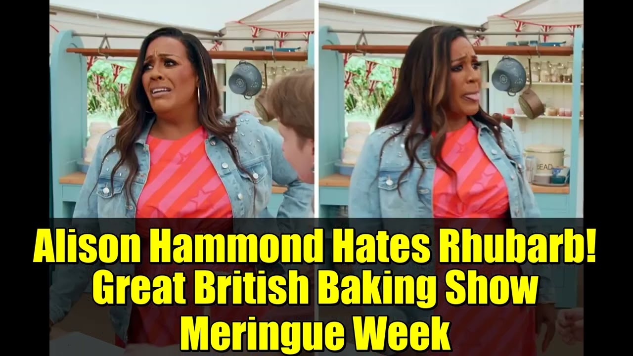 Элисон Хаммонд ненавидит ревень! Великолепное британское кулинарное шоу «Неделя безе»