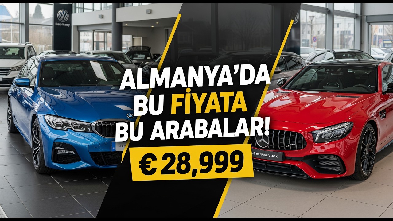 2025'te Almanya'da Araba Fiyatları Şaşırtıyor! | BMW, Mercedes, Audi Showroom Turu | Ucuz Arabalar
