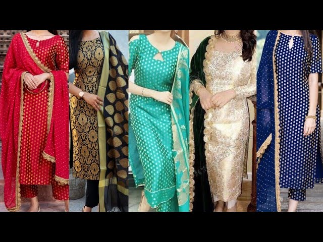 Straight Banarasi Designer Suit at Rs 1170 in Bengaluru | ID: 21093411273