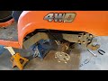 Kubota BX Dismantle to Remove the HST, to repair Differential Lock Failure