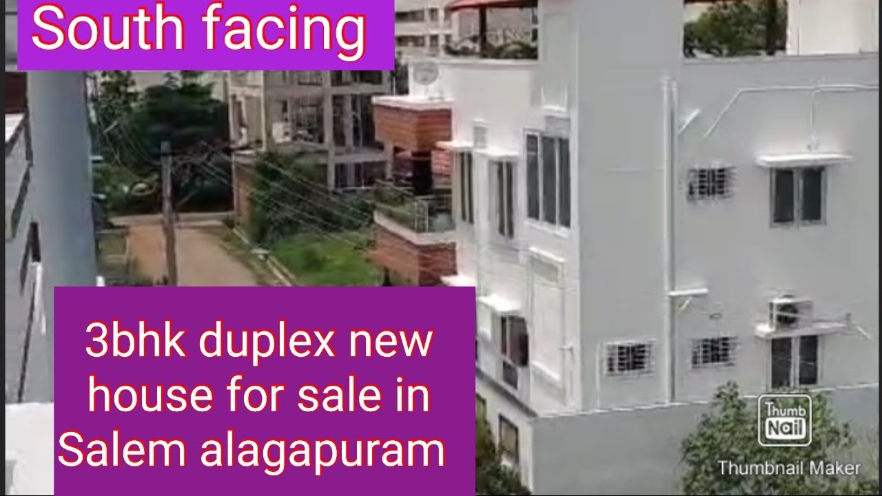 3bhk duplex South facing new house for sale in Salem alagapuram YouTube
