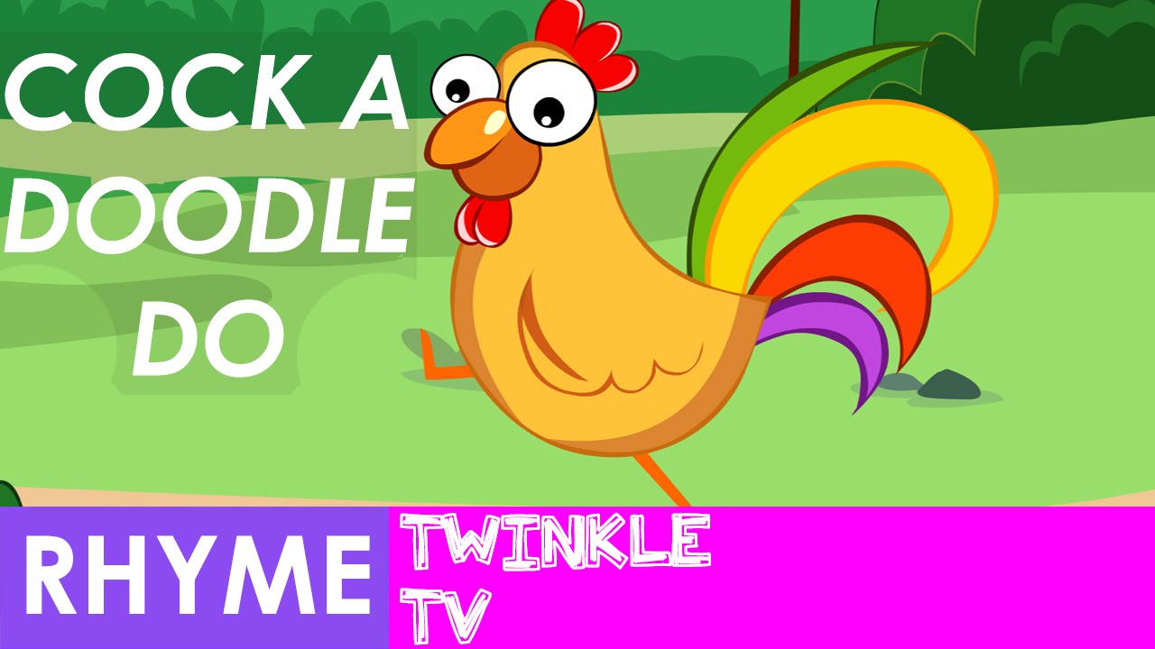Cock A Doodle Doo Nursery Rhyme With Lyrics Twinkle Tv Youtube