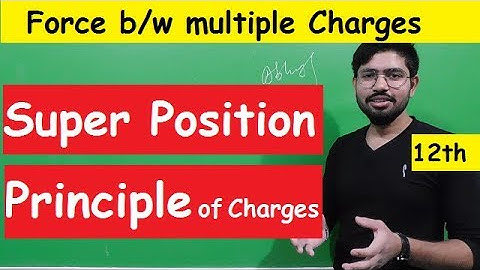 Superposition principle : Force between multiple charges |Abhishek sahu | class12th physics