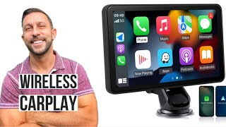 CARABC 7'' Wireless Apple CarPlay and Android Screen