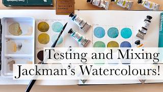 Testing and Mixing Jackman's Watercolours! ❤️