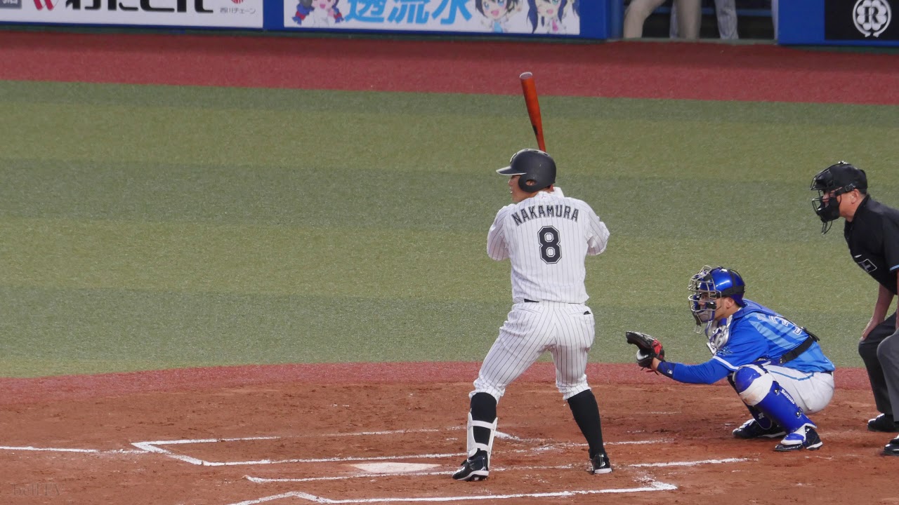 2018.6.12 千葉ロッテマリーンズ 中村奨吾 バッティングフォーム
