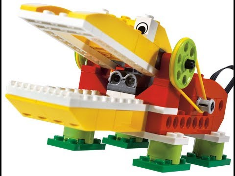 Прыгающая лягушка-робот на платформе LEGO