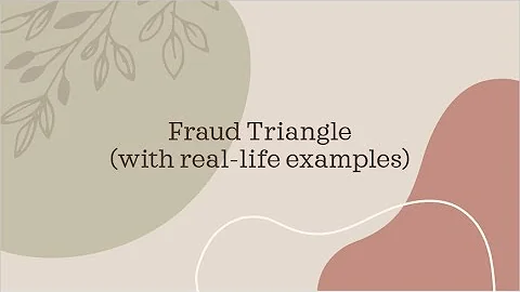 The Fraud Triangle