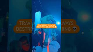 Travis Scott destroys something in Miami