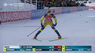 Stina Nilsson - 1st World Cup podium in her Biathlon career - Sprint Kontiolahti 2022