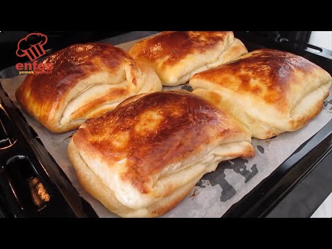 Böyle  KABARAN KAT KAT MÜTHİŞ  KATMER BÖREK GÖRMEDİM❗👌YOK BÖYLE Bir LEZZET😋Fırında KATMER Tarifi 👍💖