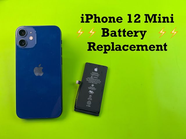 iPhone 12 Mini battery replacement - nothing left out 