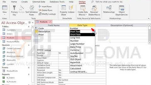 Make sure you can store more than 255 characters in the Description field of the Products table....