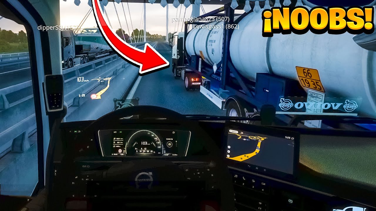 ¡Me Buscan PELEA EN LA RUTA DE NOOBS! | Euro Truck Simulator 2