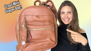 Miss Fong's Small Diaper Bag Mini Backpack for On-the-Go Parents