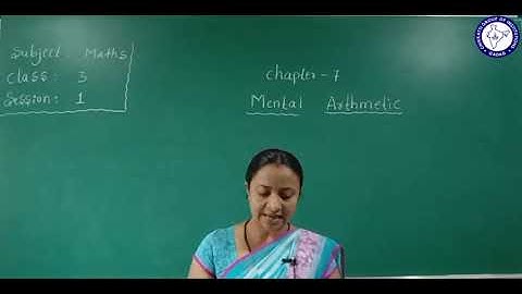 CLASS 3 (EM) | MATHS | MENTAL ARITHMETIC | SESSION 1