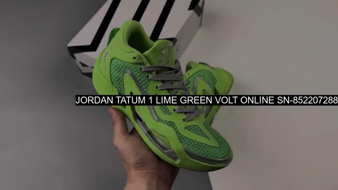 Jordan Tatum 1 “LIME” Green Volt Silver - SoleSnk