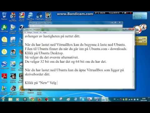 Hvordan installere Ubuntu i VirtualBox på Windows. (Norwegian)