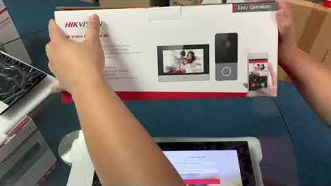 Hik Vision IP Video Intercom system DS-KIS603-P Unboxing and Setup