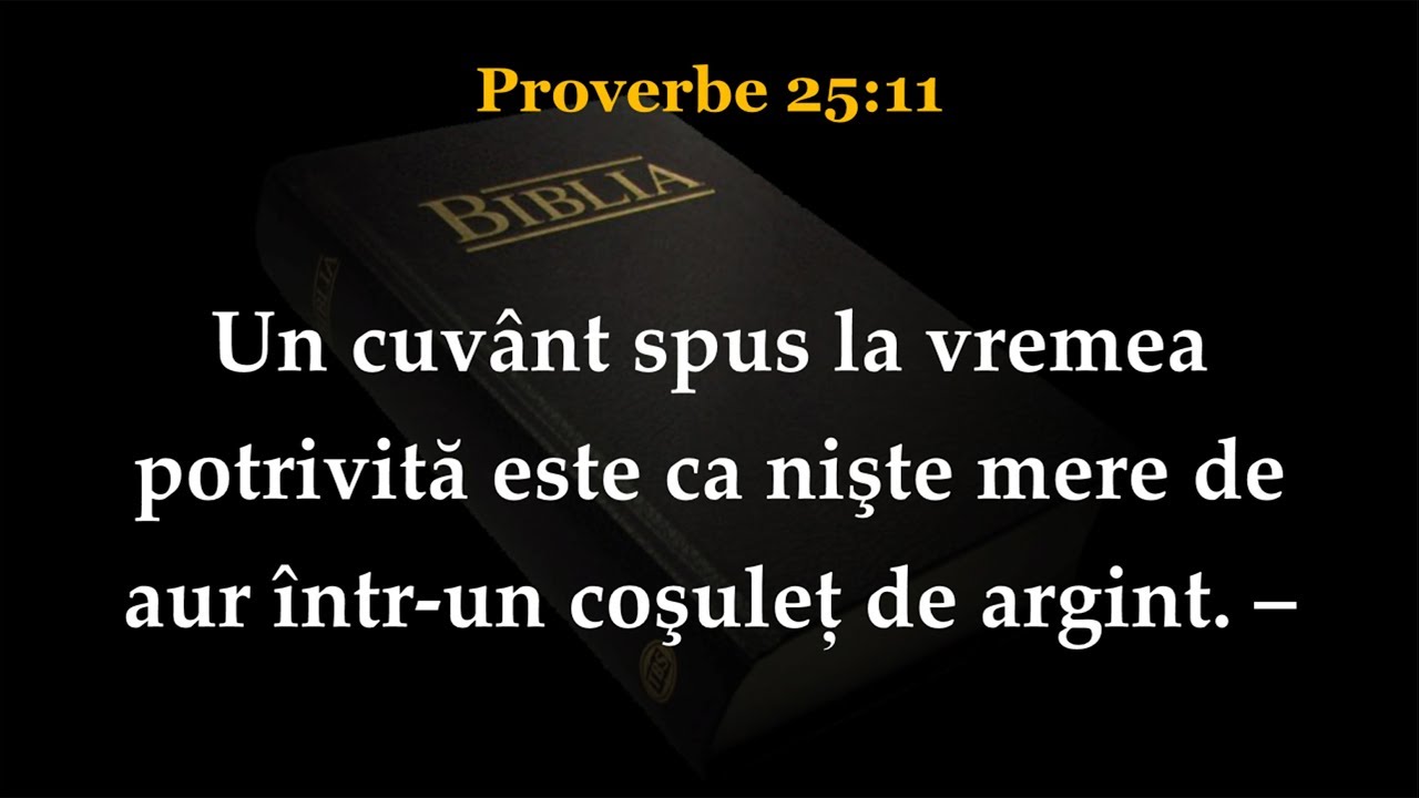 Proverbe 25 Biblia Youtube