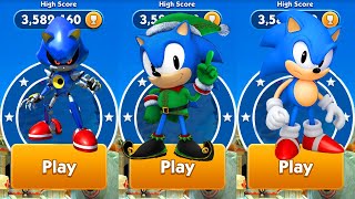 Sonic Dash Racing Game - Blue Sonic Characters Run Classic Sonic vs Elf vs Metal Sonic screenshot 5