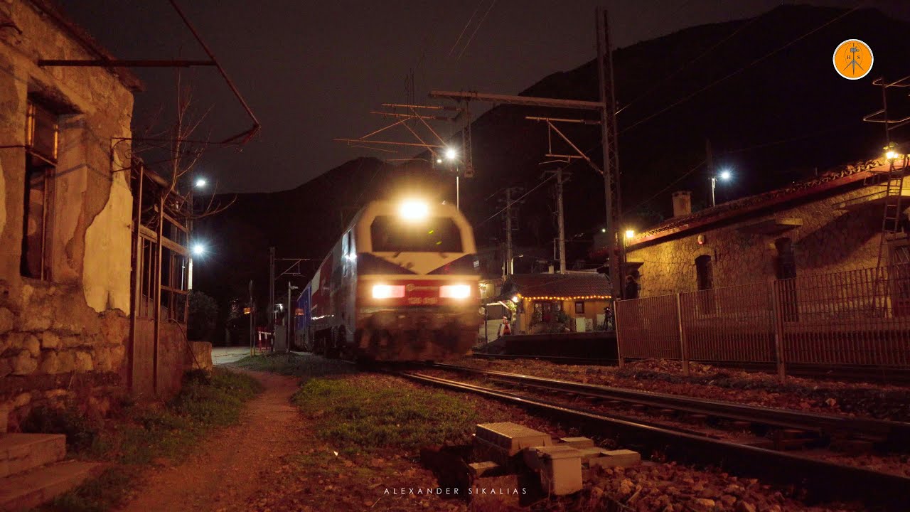 Night Train Traffic at Avlon station, January 2026.