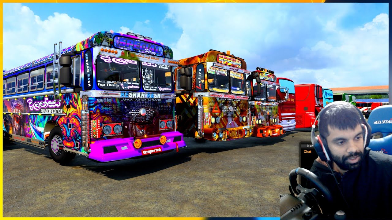 අද රේස් යමුද | Ets 2 multiplayer convoy #busgames #laahiru