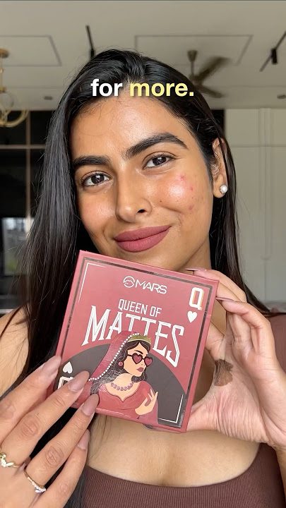 Mars Queen Of Mattes Liquid Lipstick- Brown , Everyday Brown/Nude Lipstick for dusky skin