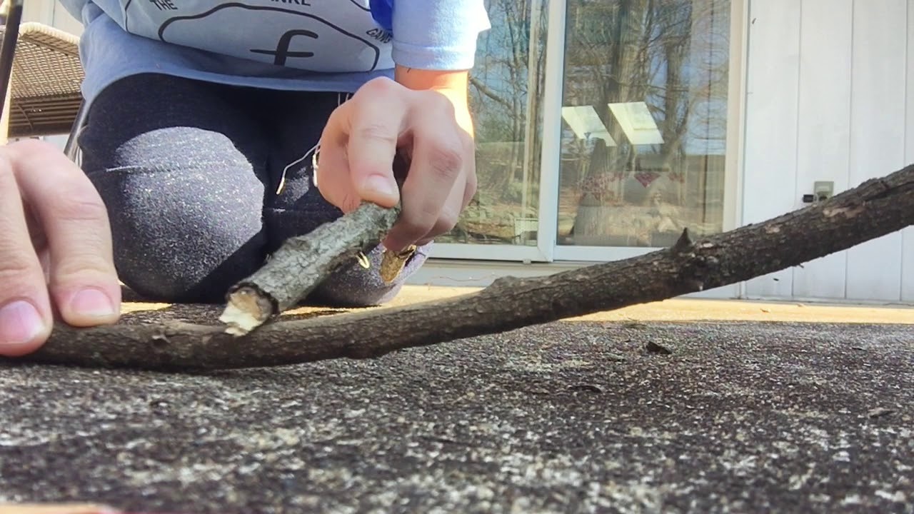 how to make a fire using only sticks - YouTube