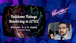 Fulldome Fisheye Rendering in EEVEE with Blender 5.3.0 Alpha (PR159474 Build)
