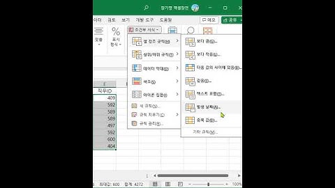 중복검사_duplicate check(조건부서식) ; 2024-2-12  11:07