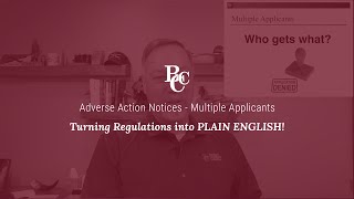 Adverse Action Notices - Multipal Applicants