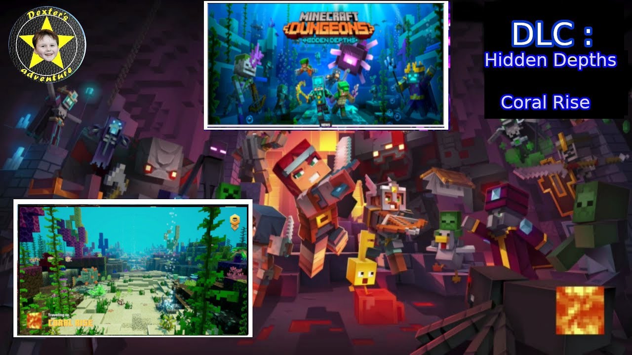 Minecraft Dungeons Hidden Depths | Coral Rise | 90% of the map revealed ...