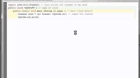 How to make a Basic BlueJ Program Using Scanner