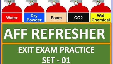 AFF Refresher Exit Exam Practice Questions - Set 01