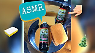 Breath O' Pine ASMR~Oddly Satisfying~Pine Sudsy Squeezes~Soapy Sponges~Rinsing #asmr #asmrcommunity