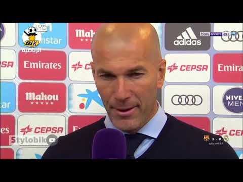 تصريح زيدان مدرب ريال مدريد بعد الهزيمة ضد برشلونة 03 الكلاسيكو الدوري الاسباني