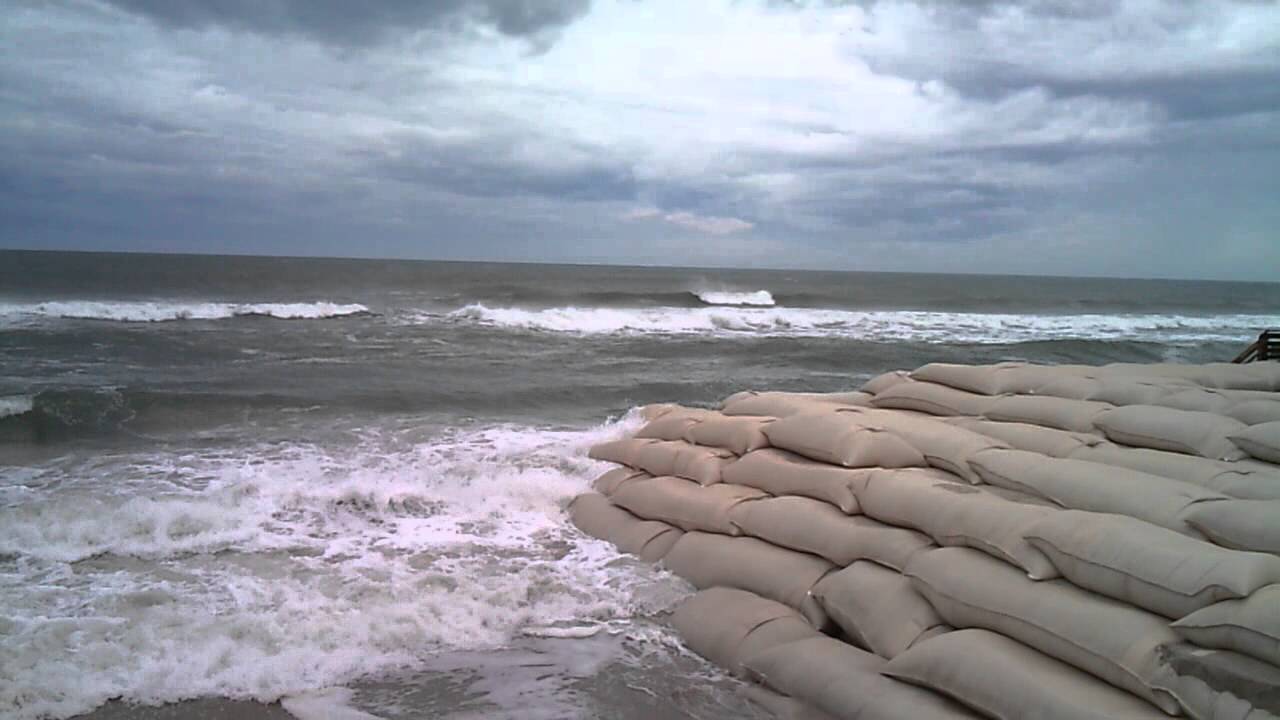 10-26-12 - High Tide at Topsail Reef Apartments on North Topsail Beach