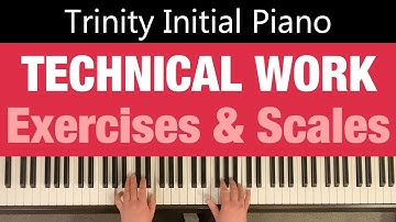 TECHNICAL WORK: Exercises & Scales | Trinity Initial Piano from 2021 | sheet music link below
