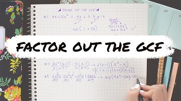 FACTOR OUT THE GCF (greatest common factor) » how to factor polynomials | Math Hacks