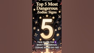 😈 TOP 5 MOST dangerous zodiac signs #shorts #zodiac
